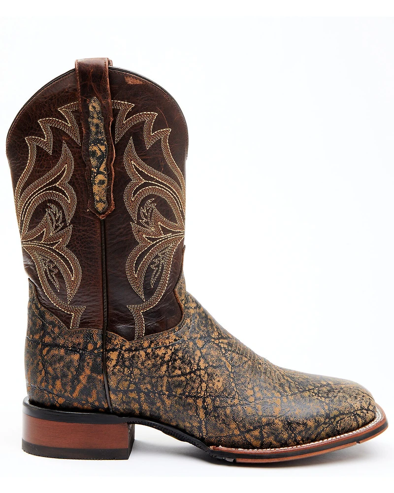 Dan Post Men's Elephant Print Western Performance Boots - Broad Square Toe