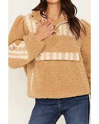 Driftwood Women's 1/4 Snap Sherpa Pullover