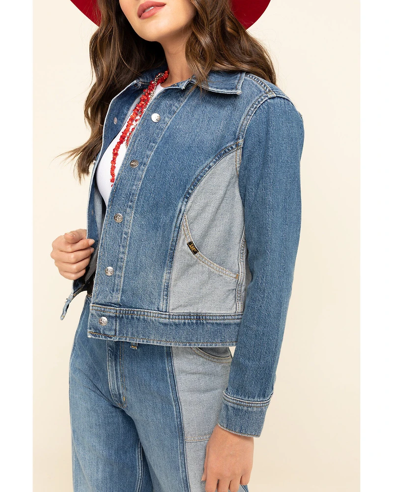 Lee Women's Contrast Denim Seamed Jacket