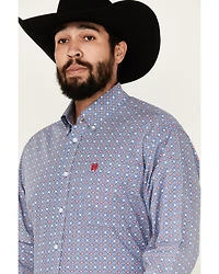 Cinch Men's Medallion Print Long Sleeve Button-Down Stretch Western Shirt