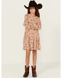 Hayden LA Girls' Floral Drop Waist Mini Dress