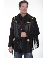 Scully Men's Boar Suede Fringe Jacket