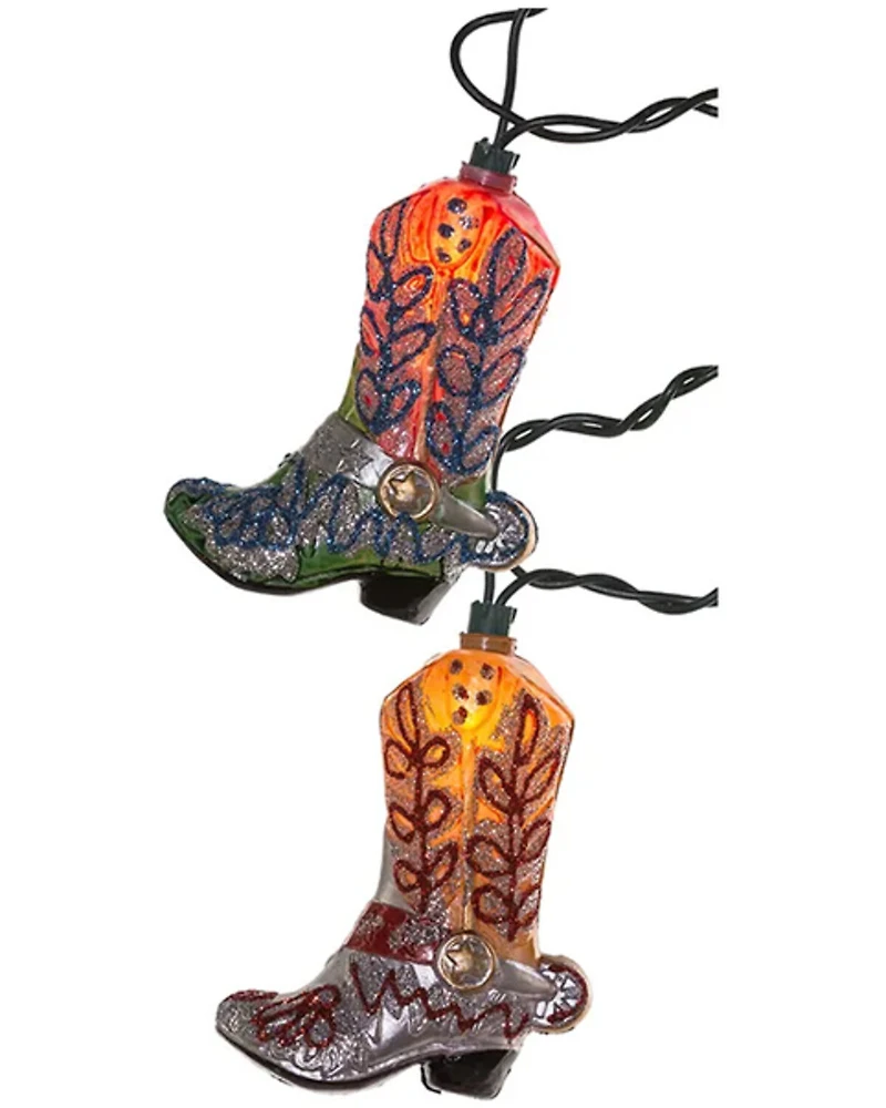 Kurt Adler Cowboy Boot String Light Set; received 6.13km