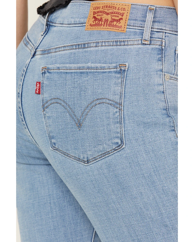 Levi's Women's Light Wash Mid Rise Lapis Sense Classic Bootcut Jeans
