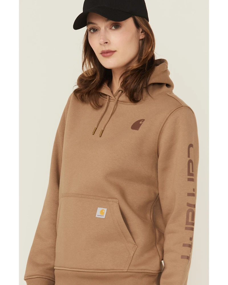 Carhartt Women's Relaxed Fit Midweight Logo Graphic Hoodie