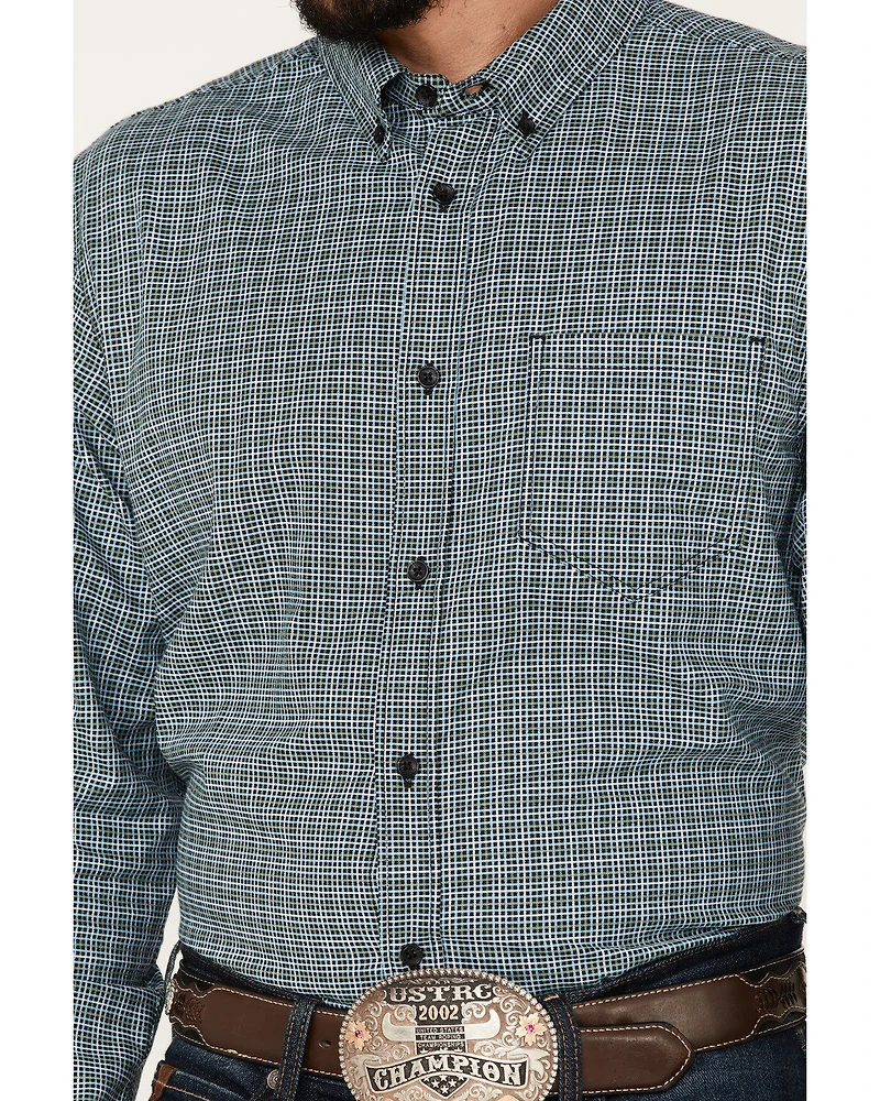 Cody James Men's Small Plaid Button Down Western Shirt