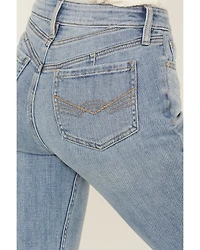 Idyllwind Women's Outlaw Light Wash High Rise Double Back Yoke Bootcut Super Stretch Denim Jeans
