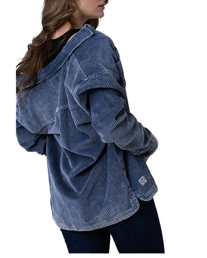 Kimes Ranch Women's Corduroy Long Sleeve Button-Down Shirt