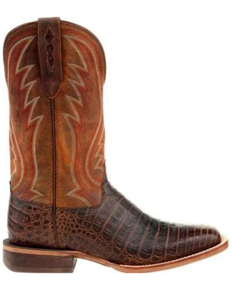 Durango Men's Arena Pro Exotic Caiman Skin Western Boots - Square Toe