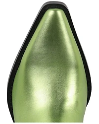 Jeffrey Campbell Women's Dagget Metallic Western Boots - Snip Toe