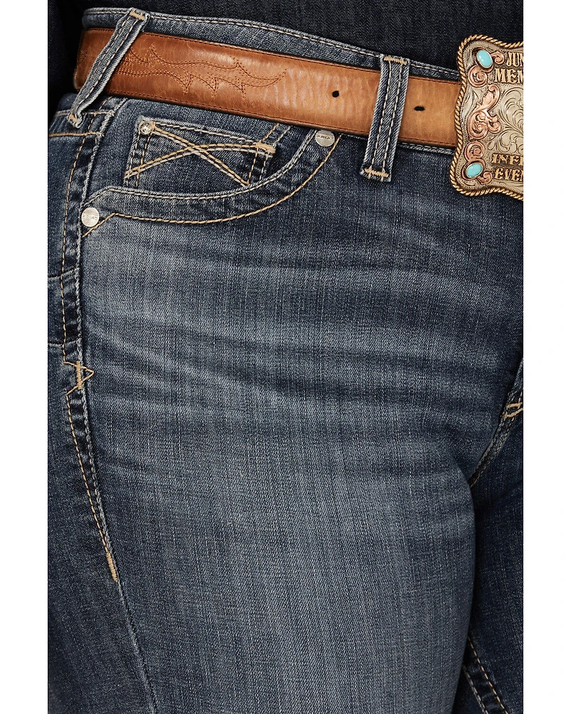 Ariat Women's Medium Wash Perfect Rise Phoebe Stretch Bootcut Jeans - Plus