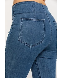Show Me Your Mumu Women's Austin Pull On Flare Jeans