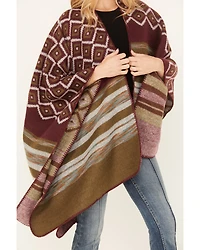 Shyanne Women's Melange Yarn Cozy Shawl