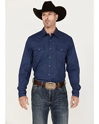 Wrangler 20X Men's Advanced Comfort Paisley Geo Print Long Sleeve Snap Western Shirt