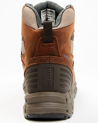 Brothers and Sons Men's 5" Lace-Up Waterproof Hiker Boots - Round Toe