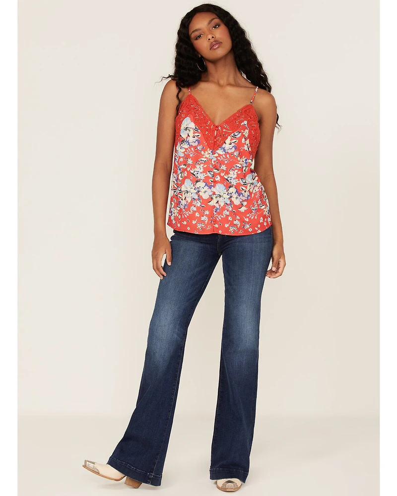 Miss Me Women's Floral Lace Cami