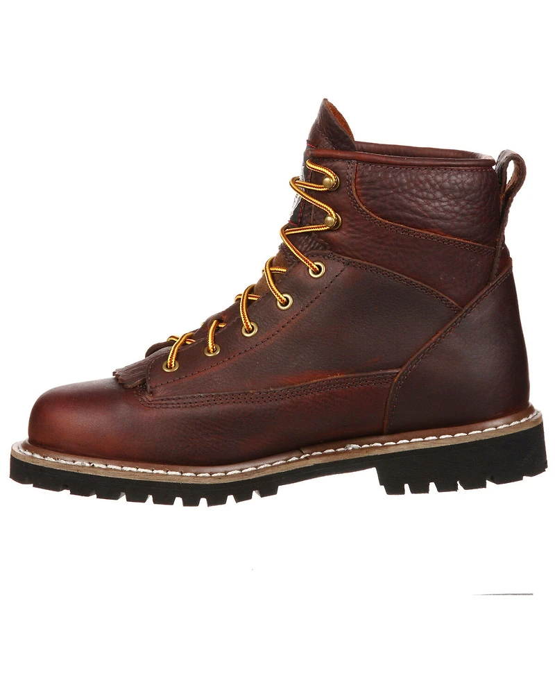 Georgia Boot Men's 6" Waterproof Lace-To-Toe Work Boots - Soft Toe