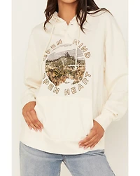 Cleo + Wolf Women's Graphic Henley Pullover