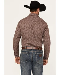 Justin Men's Boot Barn Exclusive Paisley Print Long Sleeve Button-Down Stretch Western Shirt
