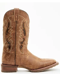 Laredo Men's Distressed Leather Western Boots - Broad Square Toe