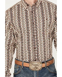 RANK 45® Men's Buckline Striped Long Sleeve Button-Down Western Shirt