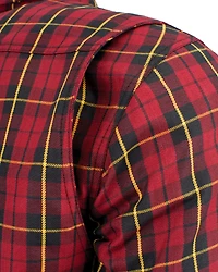 Milwaukee Performance Men's Aramid Reinforced Checkered Flannel Biker Shirt - Big & Tall
