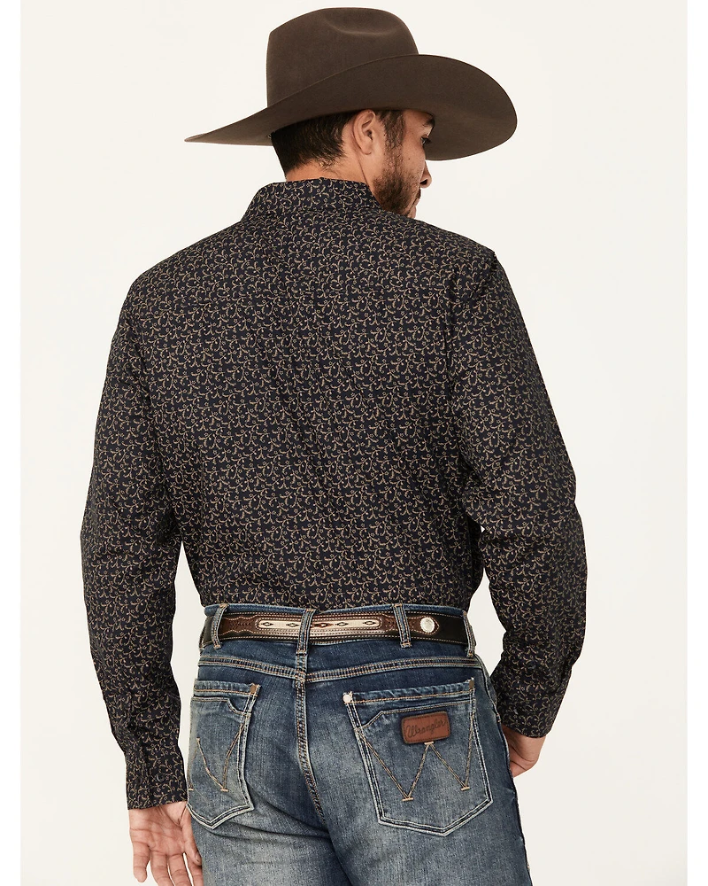 Gibson Trading Co Men's Ditsy Floral Print Long Sleeve Button-Down Western Shirt
