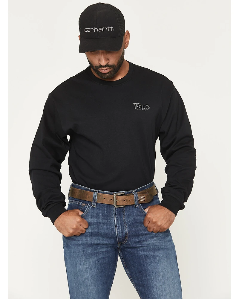 Troll Co Men's FR Headstrong Long Sleeve Graphic Work T-Shirt