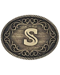 Montana Silversmiths Filigree Initial S Belt Buckle