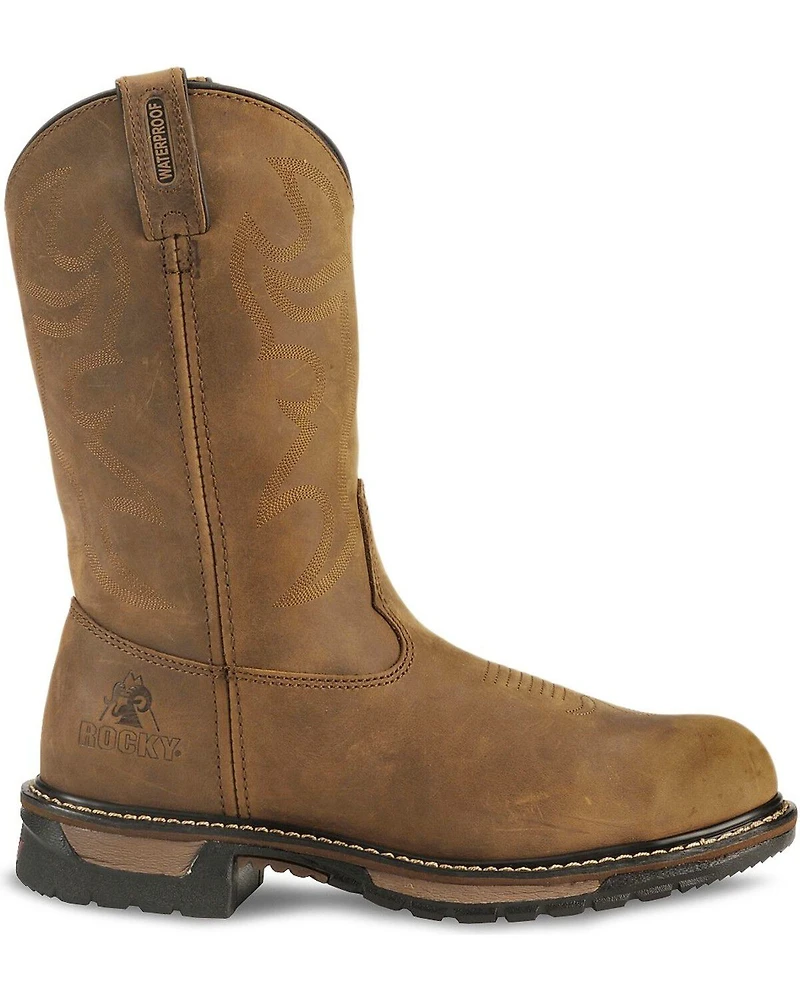 Rocky Men's Branson Saddle Steel Toe Roper Work Boots