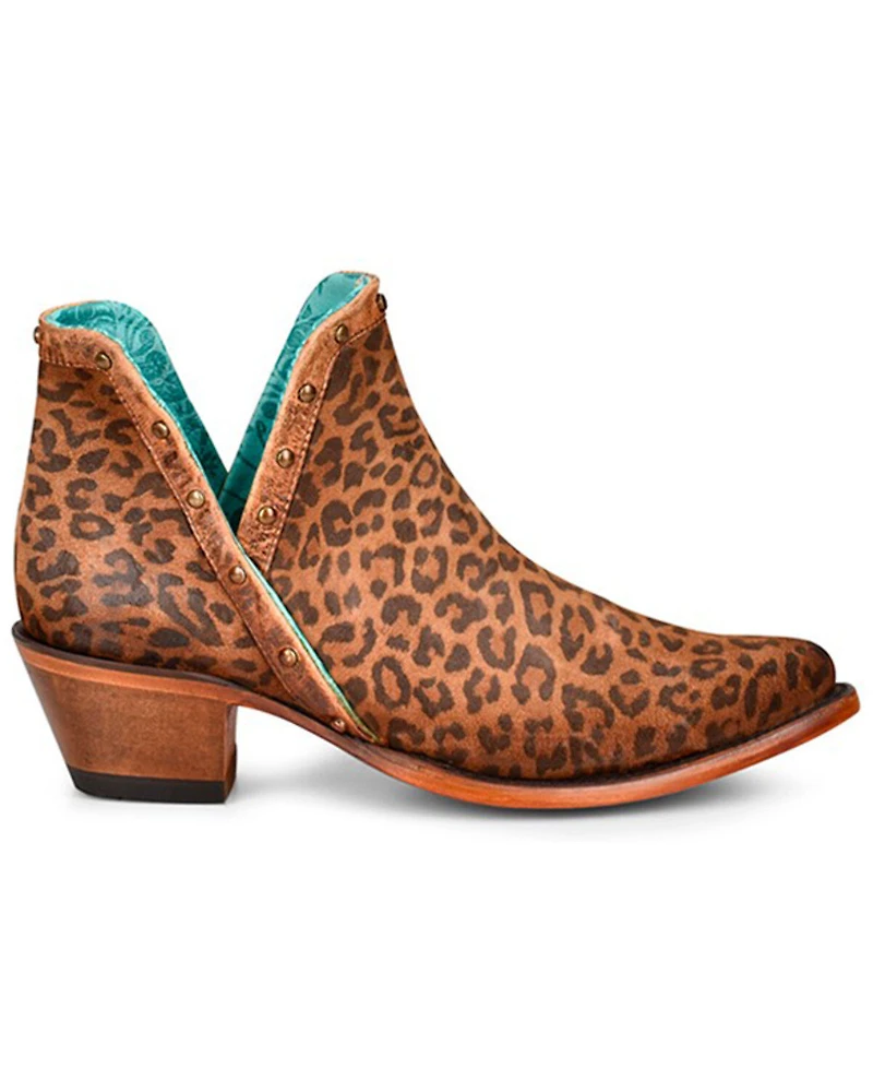 Corral Women's Leopard Print Fashion Booties - Snip Toe