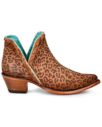 Corral Women's Leopard Print Fashion Booties - Snip Toe