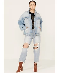 Wrangler Women's Light Wash Denim Trucker Jacket