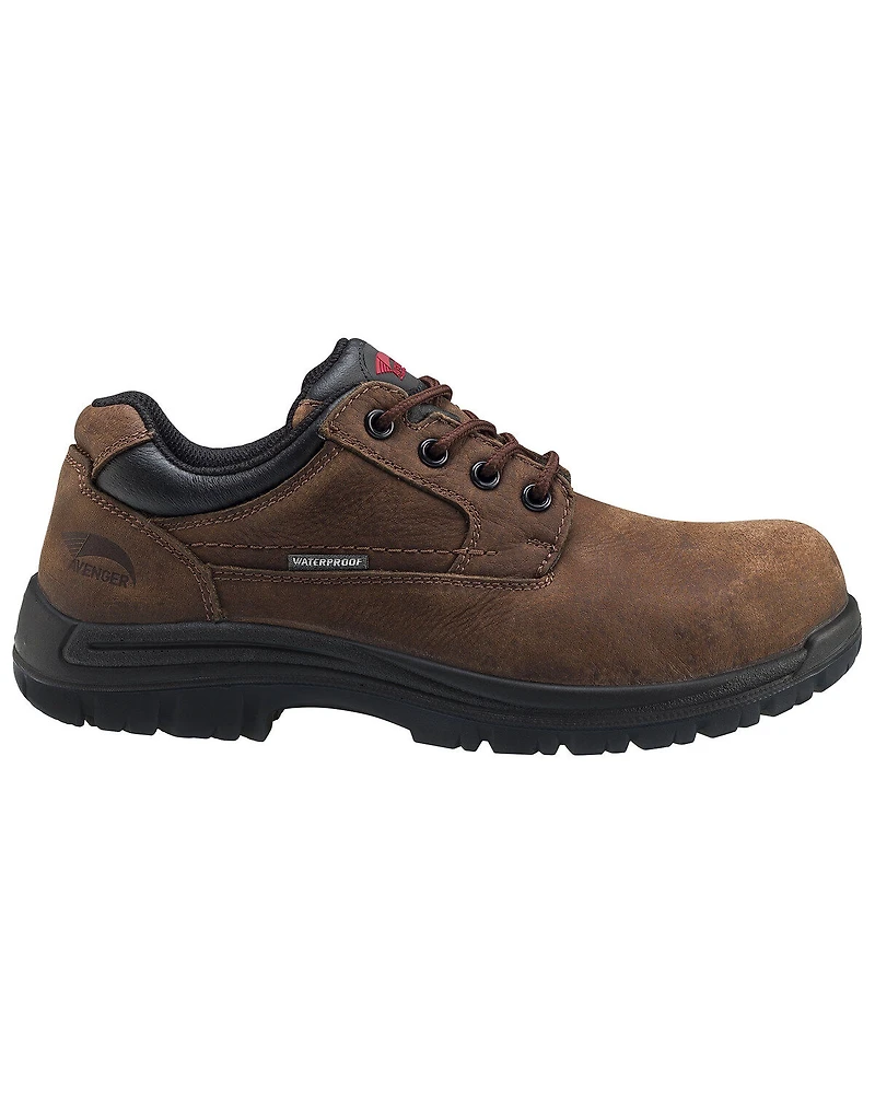Avenger Men's Waterproof Oxford Work Shoes - Composite Toe