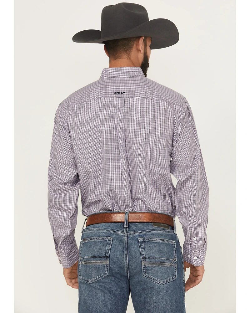 Ariat Men's Roger Plaid Print Long Sleeve Button-Down Western Shirt