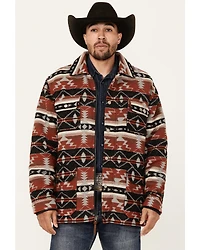 Cinch Men's Southwestern Print Wool Twill Frontier Jacket