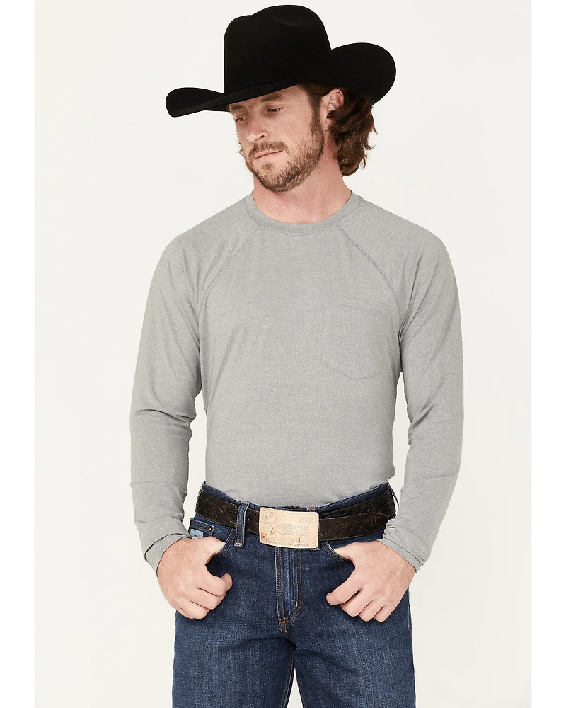 RANK 45® Men's Solid Performance Long Sleeve T-Shirt