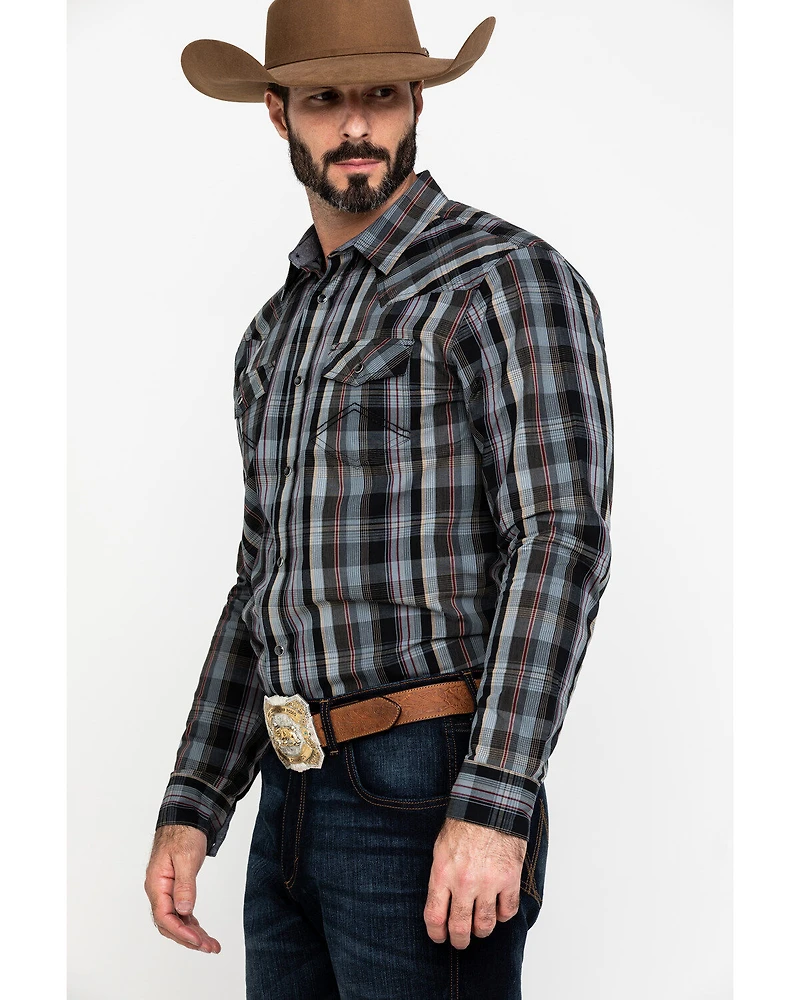 Cody James Men's Chapman Small Plaid Long Sleeve Western Shirt