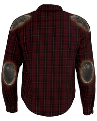 Milwaukee Performance Men's Aramid Reinforced Checkered Flannel Biker Shirt - Big & Tall
