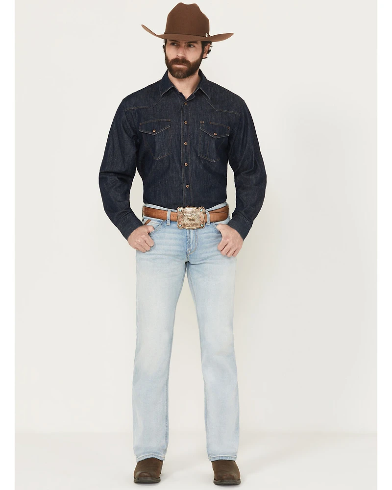 Ariat Men's M7 Grizzly Light Wash Slim Straight Stretch Denim Jeans