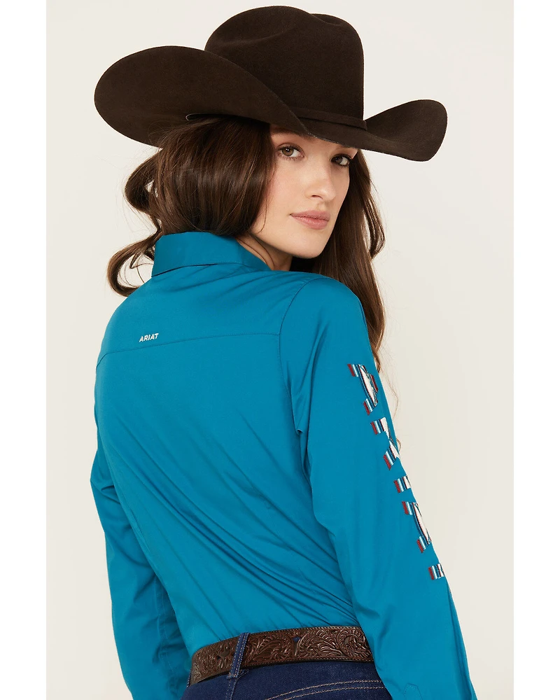 Ariat Women's Team Kirby Long Sleeve Button Down Stretch Western Shirt