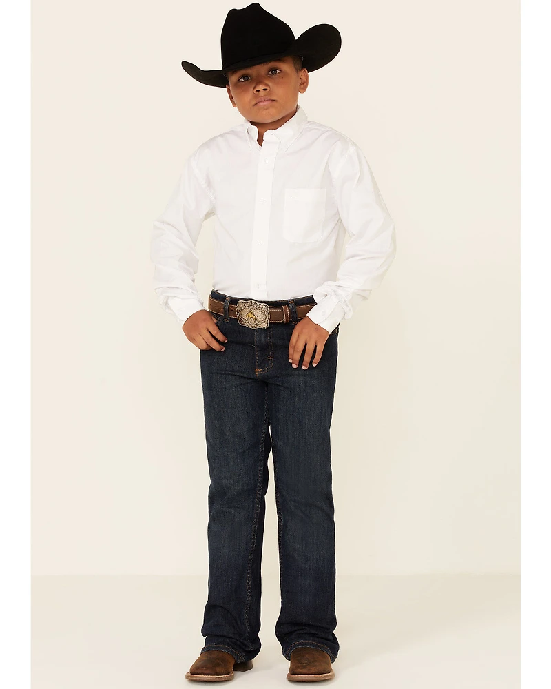 Cinch Boy's Solid Long Sleeve Shirt