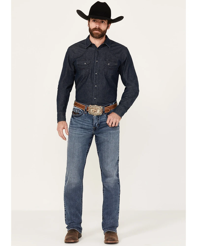 Cody James Men's Outpost Wash Jackson Slim Straight Stretch Denim Jeans