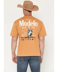 Modelo Men's Cowboy Desert Short Sleeve Graphic T-Shirt