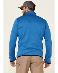 Columbia Men's Heather Indigo Park View 1/2 Zip Fleece Pullover