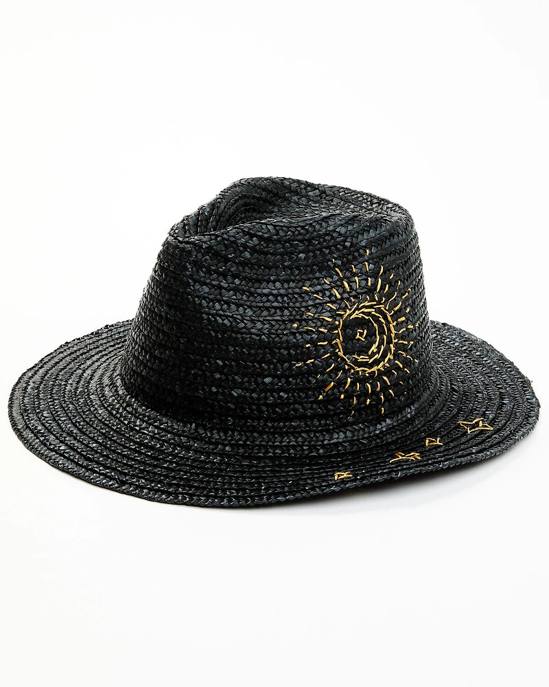 Shyanne Women's Celestial Sunshine Straw Western Fedora