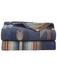 Pendleton Wyeth Falls Denim Linen Throw Gift Pack - 2 Piece