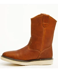Hawx Men's Pull-On Barnyard Leather Work Boots - Soft Toe