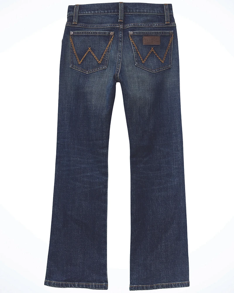 Wrangler Retro Little Boys' Slim Bootcut Stretch Denim Jeans