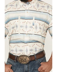 Ariat Men's VenTek Southwestern Striped Short Sleeve Button-Down Western Shirt